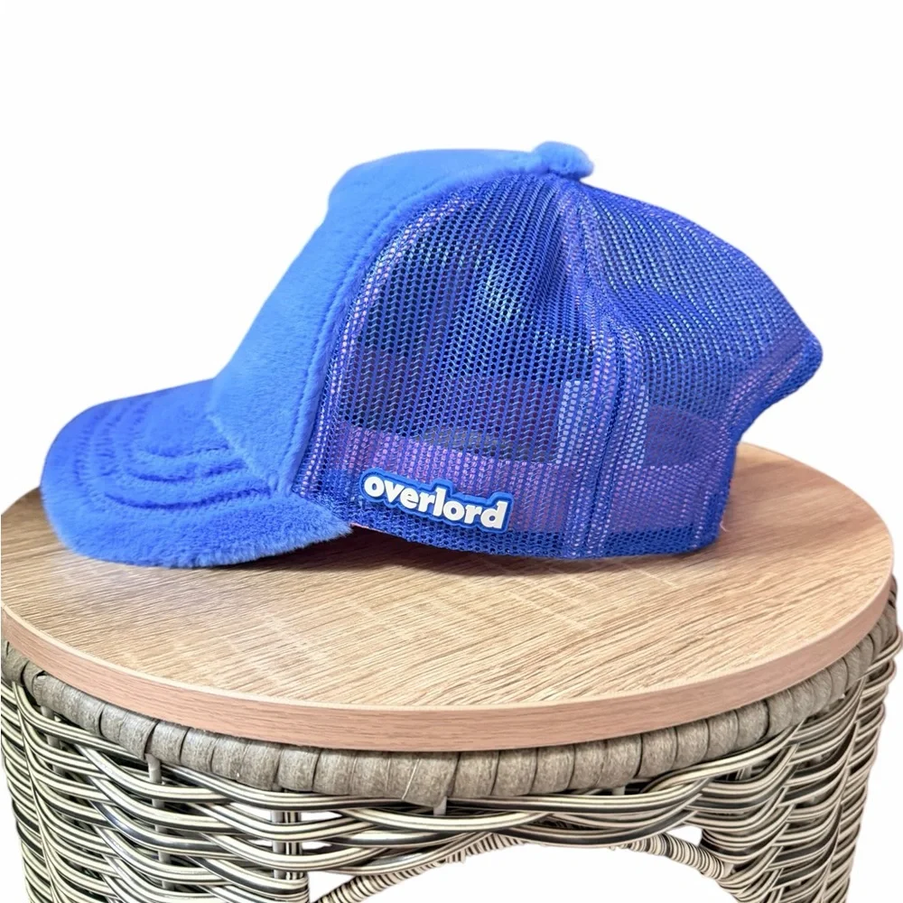 Overlord Women’s Care Bears Blue and Pink Mesh Trucker Hat, Grumpy Bear - Picture 2 of 5